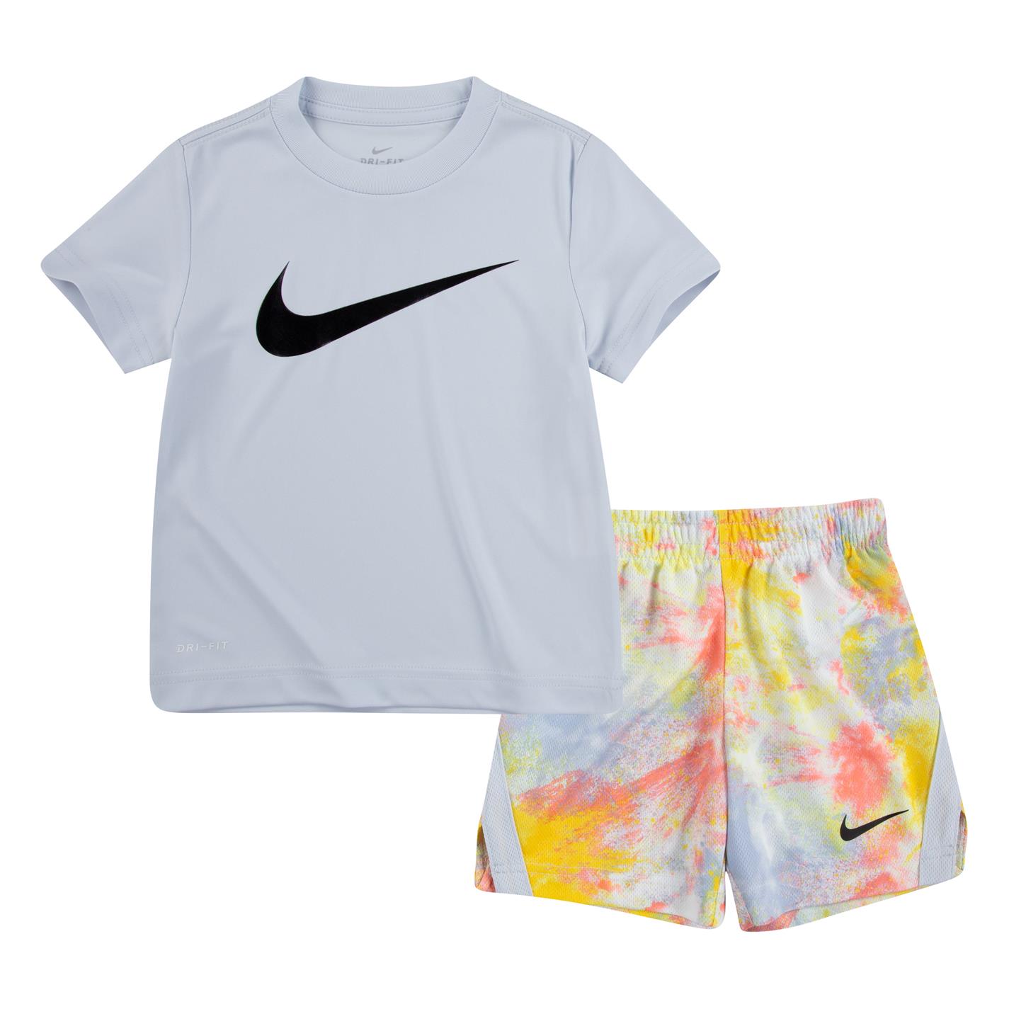 Pantaloni scurti Set bebelusi Tricou Nike and pentru baieti gri