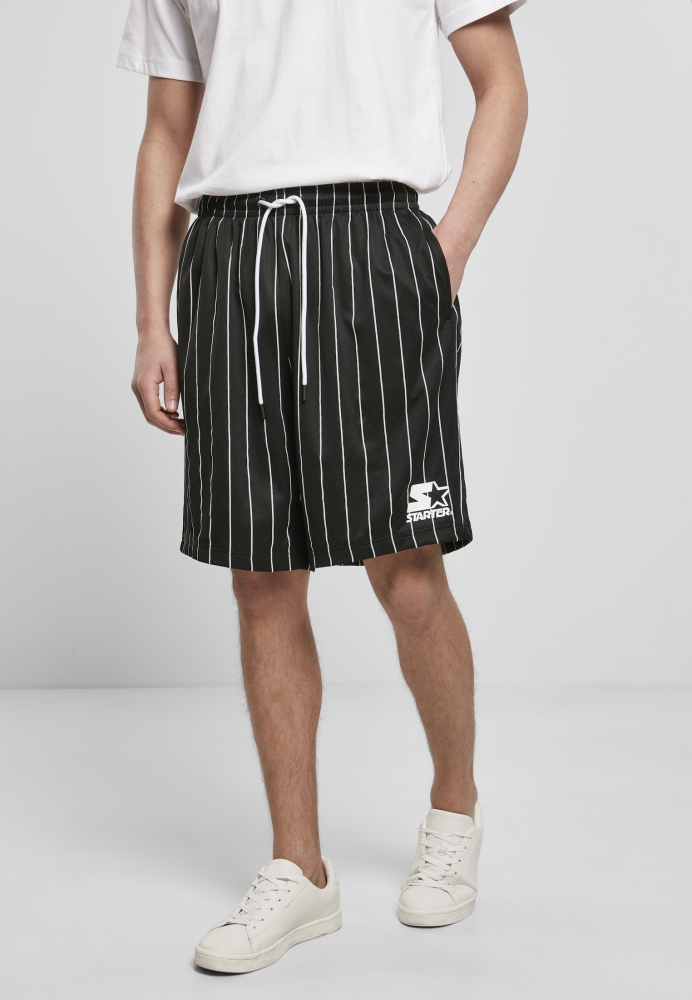 Pantaloni scurti Starter Pinstripe negru