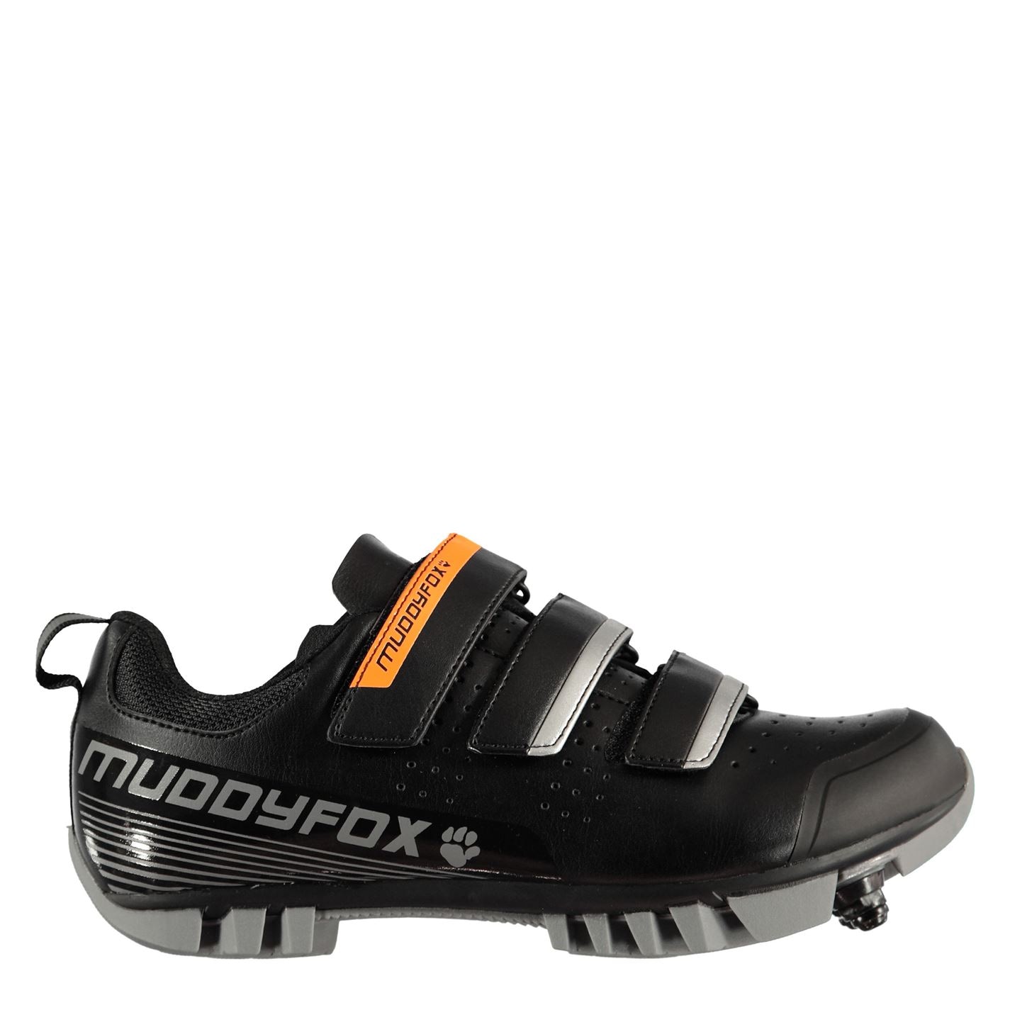 Pantofi ciclism Muddyfox MTB100 pentru copii negru gri