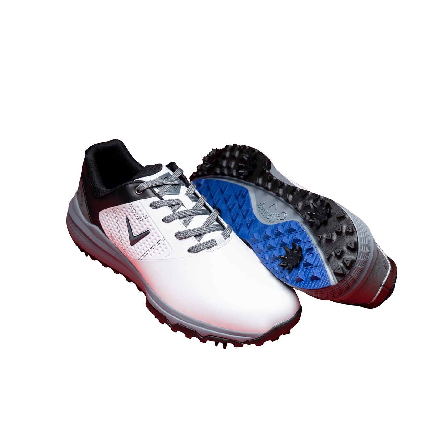 Pantofi sport pentru golf cu suport pentru talpa Callaway Cheviot barbati alb negru