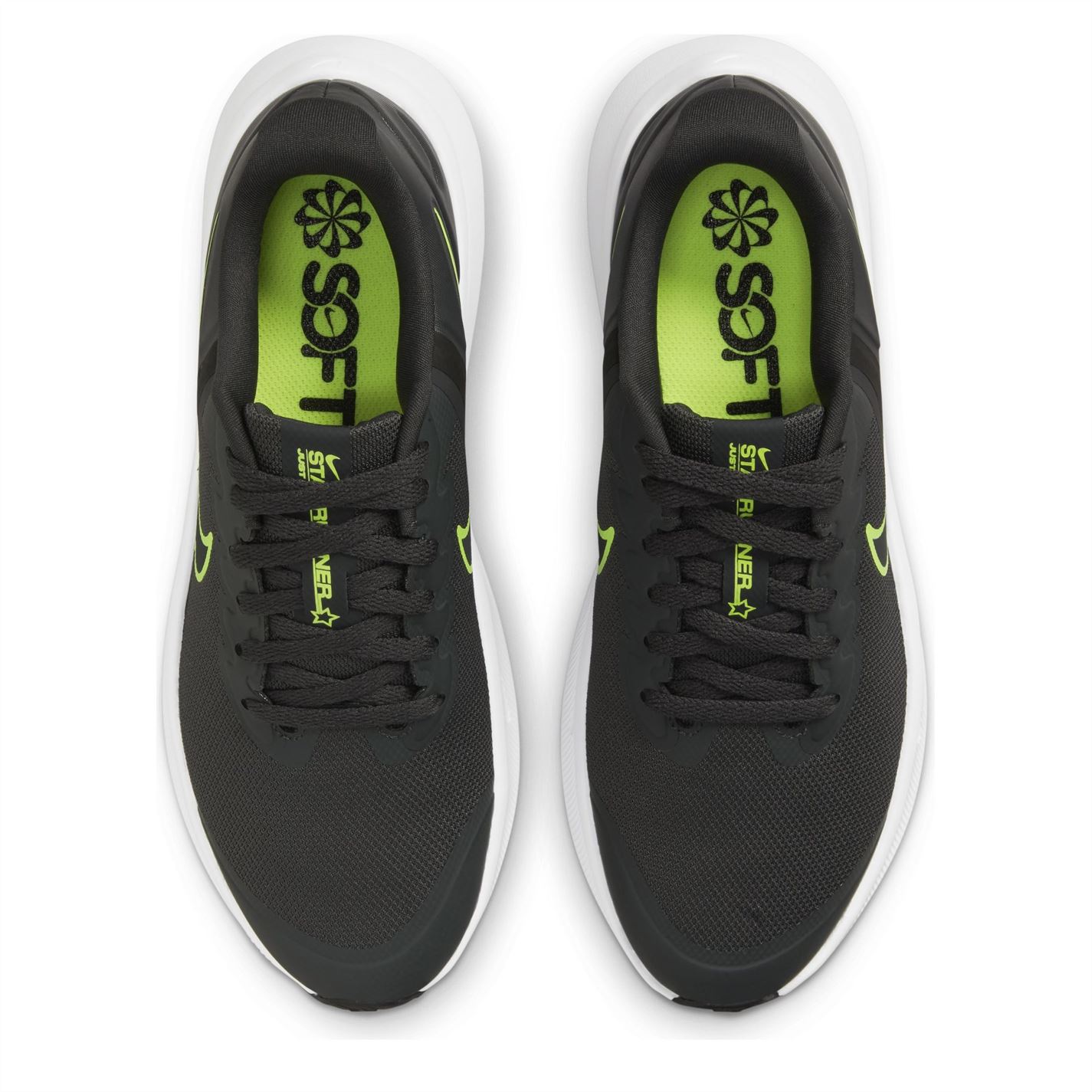 Pantofi Sport Nike Star Runner 3 Big pentru Copii gri inchis negru galben
