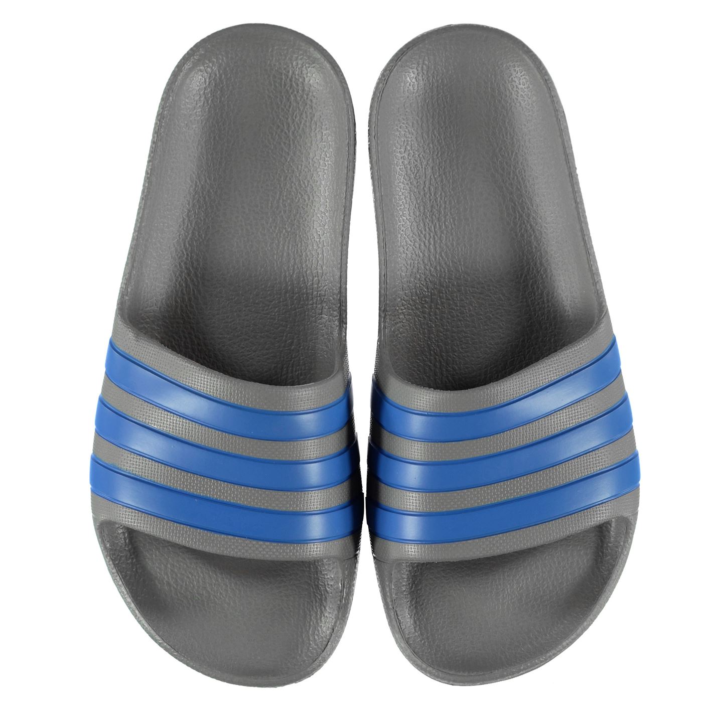 Papuci adidas Duramo Slide pentru baieti gri albastru