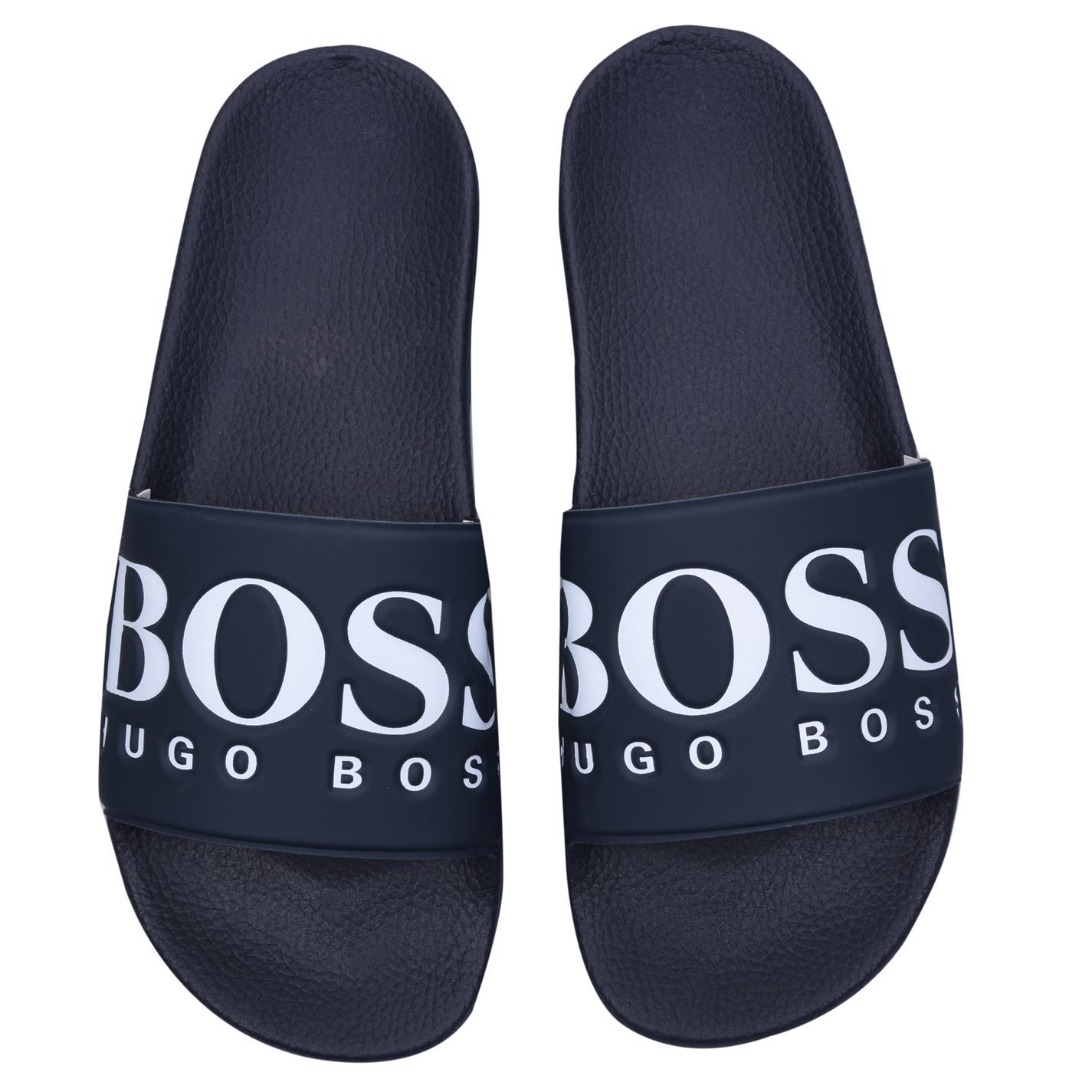 Papuci plaja BOSS Logo bleumarin