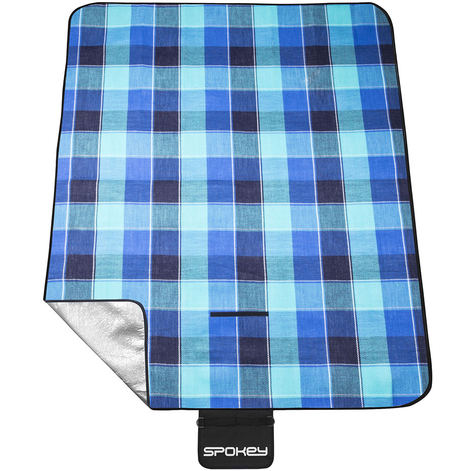 Patura pentru picnic Spokey Flannel albastru Blanket 150x180cm 839636