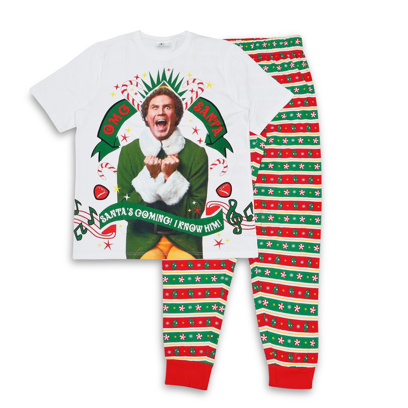 Pijamale Elf Family pentru adulti cu personaje