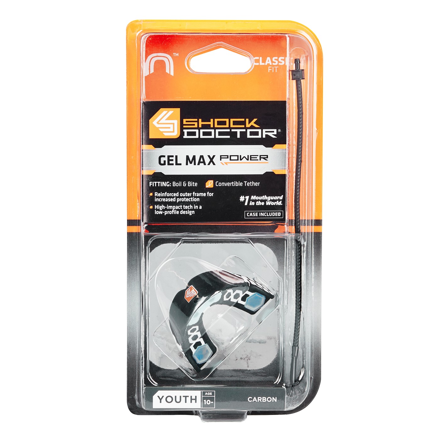 Protectie dentara Shock Doctor Doctor Gel Max Juniors gri carbon