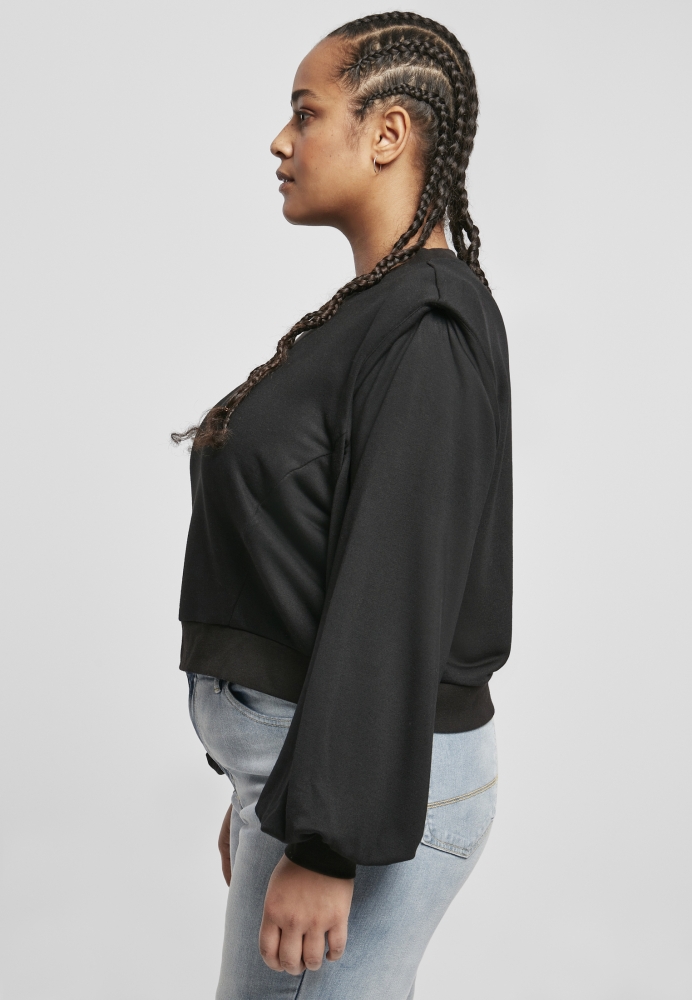 Pulover umeri captusiti Modal pentru Femei negru Urban Classics