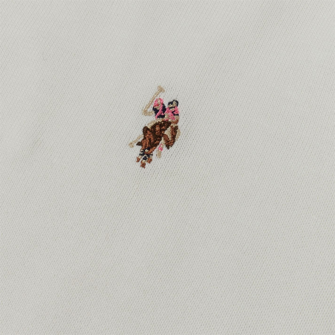 Pulovere US Polo Assn cu guler rotund star alb