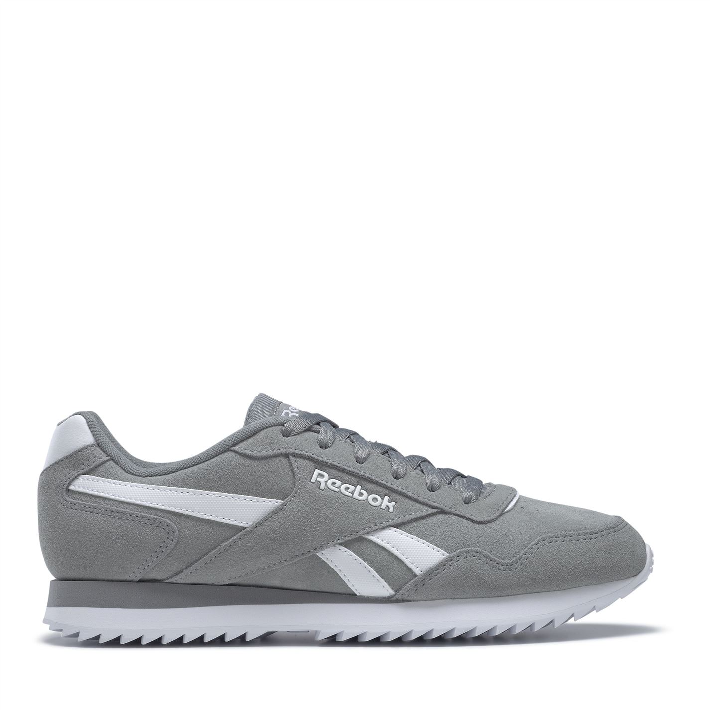 Reebok Royal Glide Ripple Shoes pentru Barbati gri deschis alb