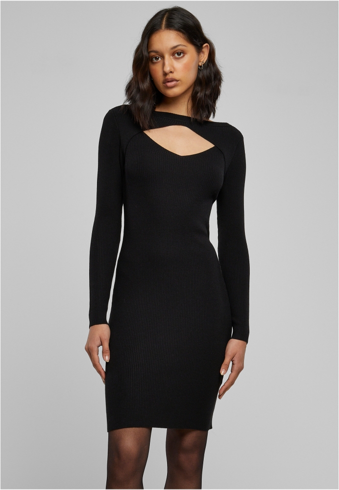 Rochie cu decupaje pentru Femei negru Urban Classics