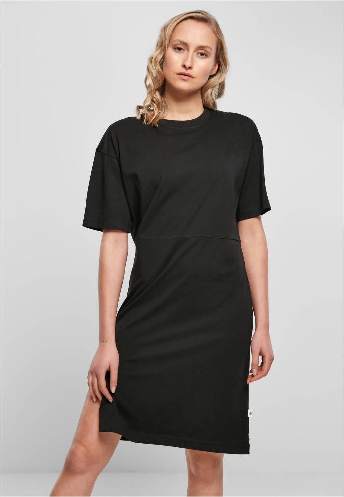 Rochie oversize cu crapatura pe picior Organic pentru Femei negru Urban Classics