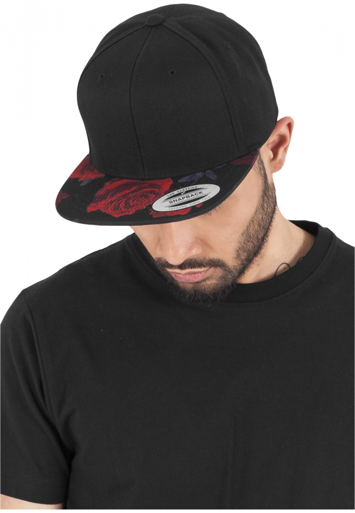 Sepci rap Roses Snapback negru rosu Flexfit