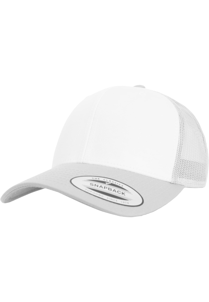 Sepci Retro Trucker Colored Front argintiu alb Flexfit