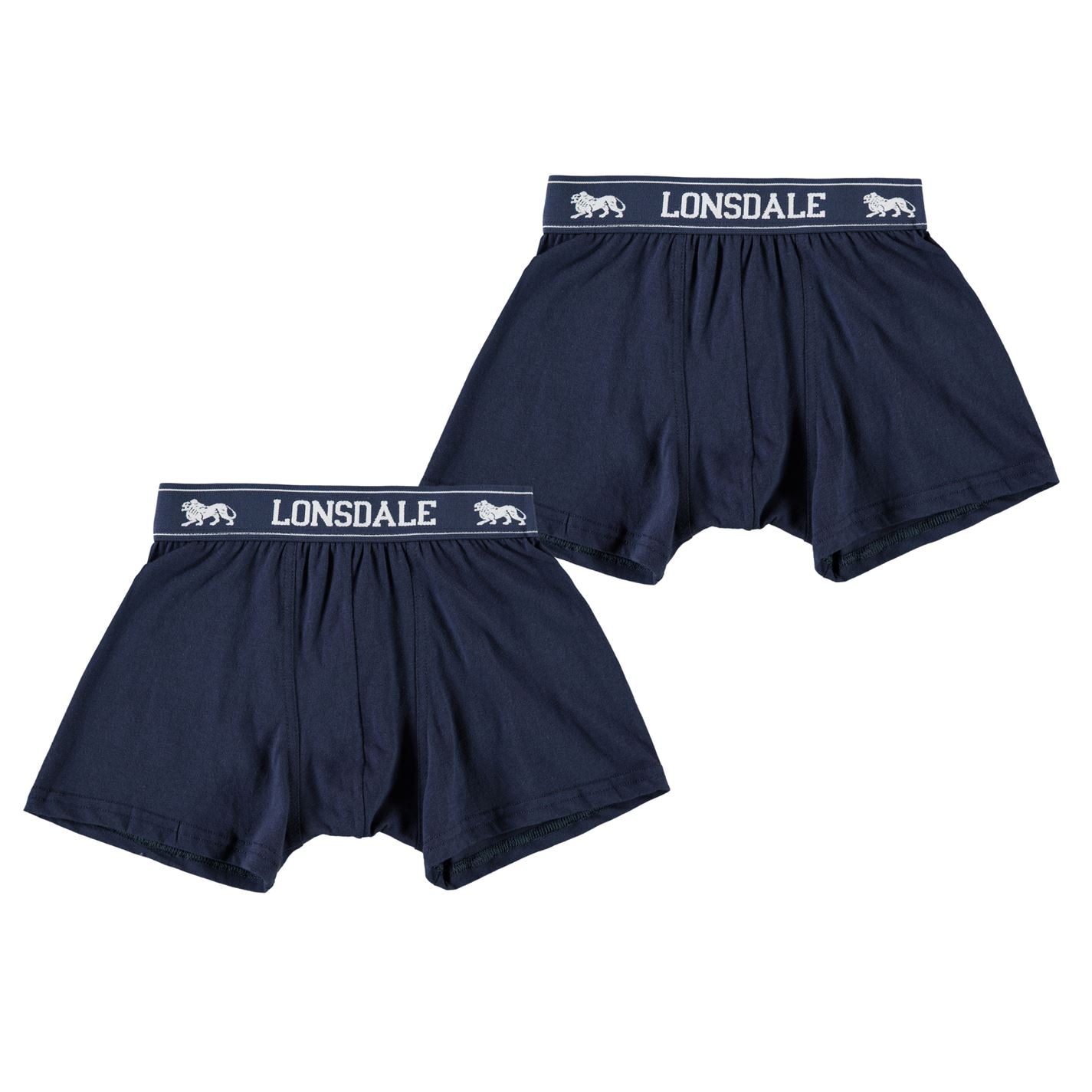 Pantaloni scurti Set 2 Lonsdale Trunk pentru baietei bleumarin