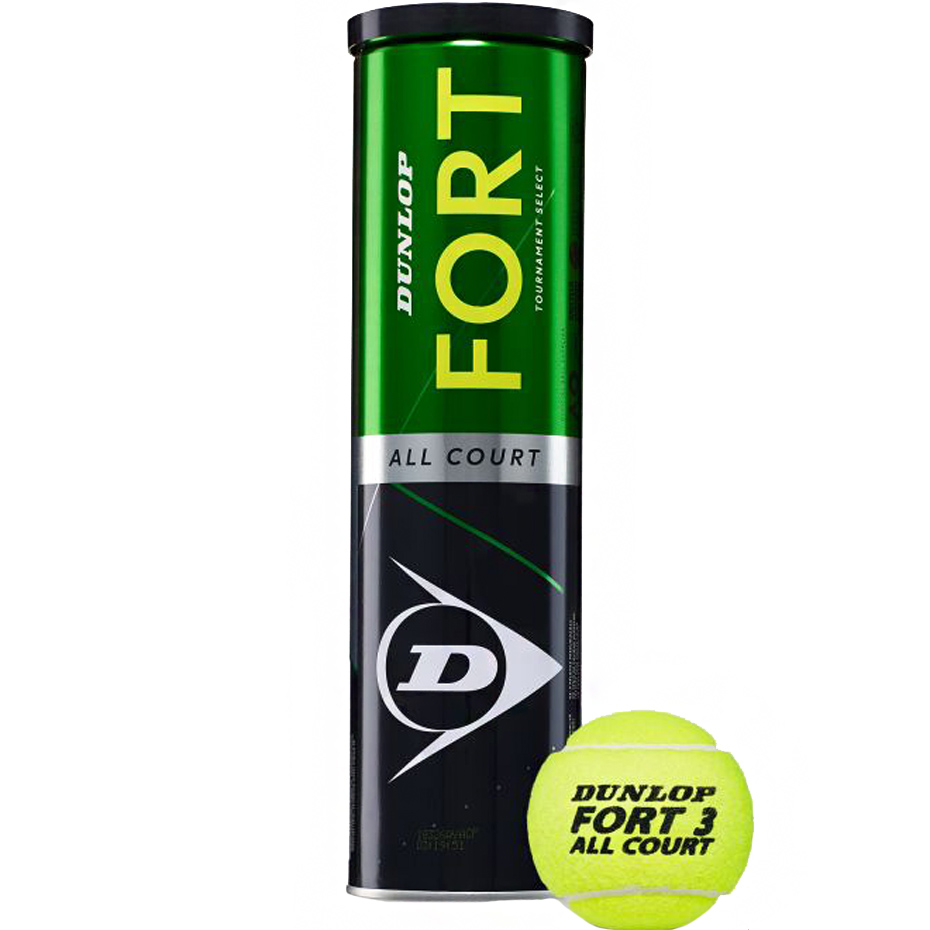 Set 4 Mingi de tenis Dunlop Fort toate suprafetele concurs Select barbati