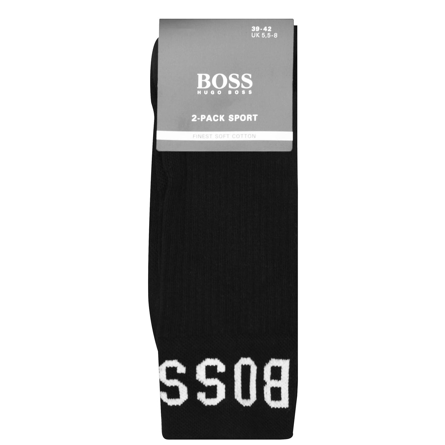 Set de 2 Sosete BOSS Logo Sports negru