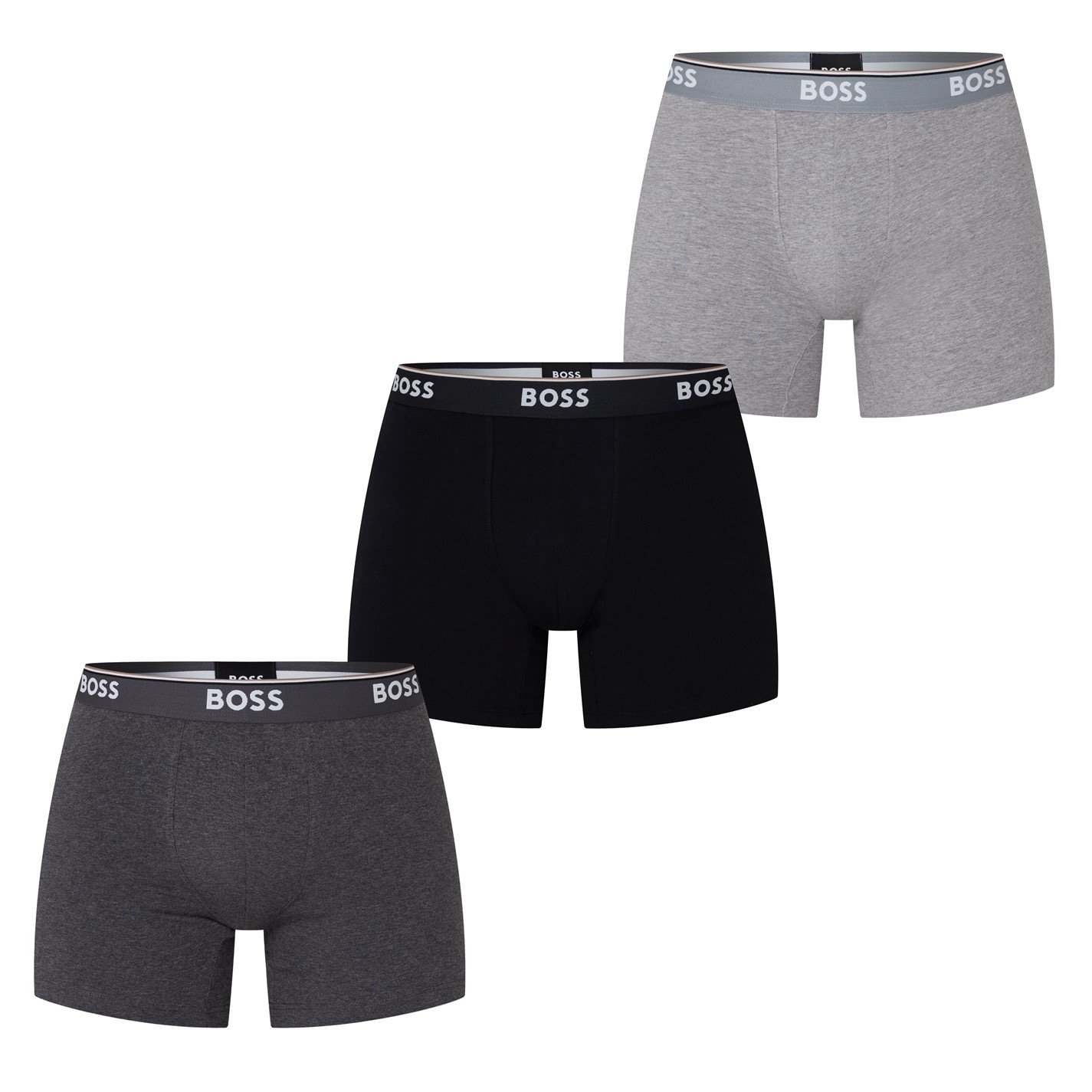 Set de 3 Boxeri Boss negru gri