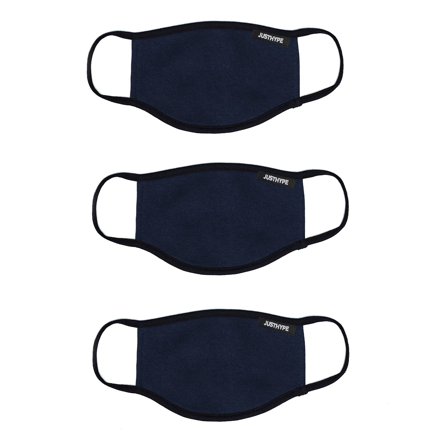 Set de 3 Hype Face Mask pentru copii bleumarin