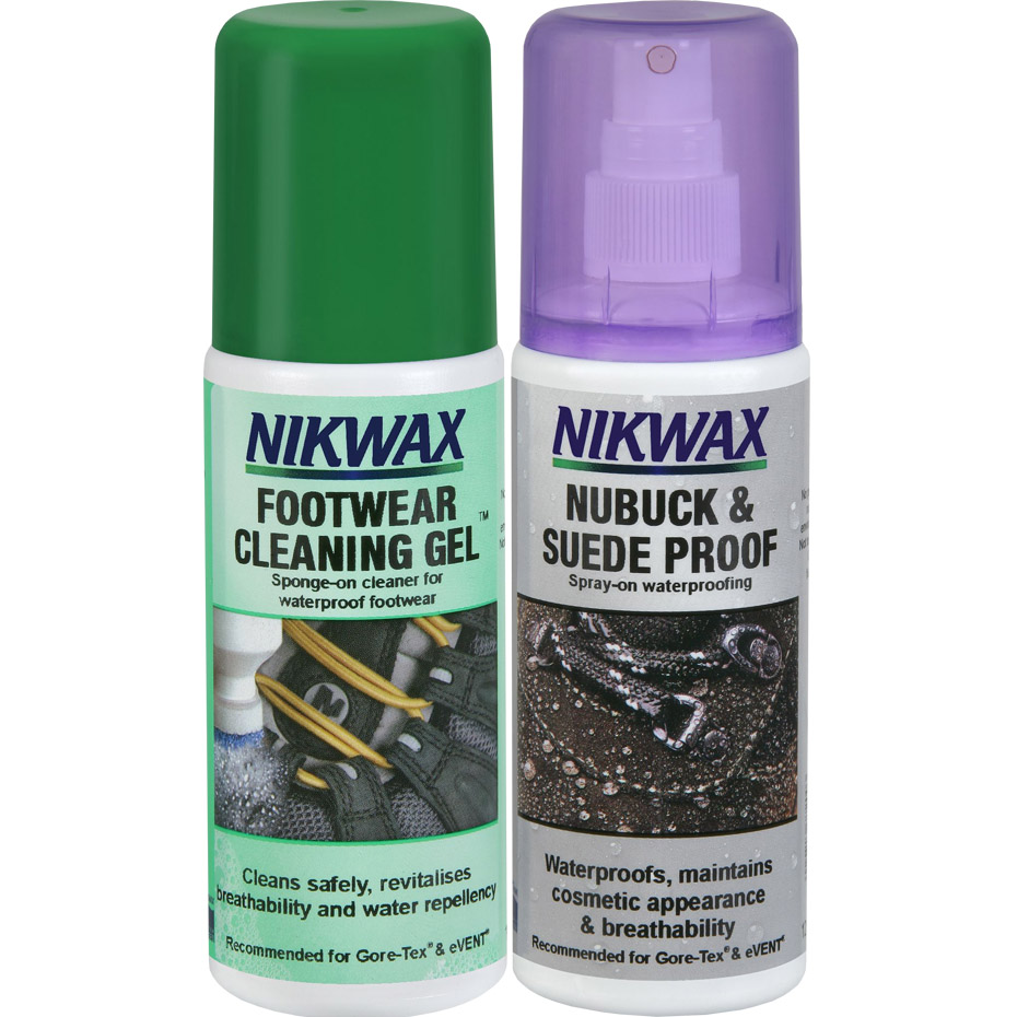 Set Nikwax Nubuck And velur Impregnation 2x125 Ml NI-85 Shoe Cleaning Gel