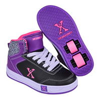 Adidasi inalti Sidewalk Sport Skate Shoes pentru fete negru mov