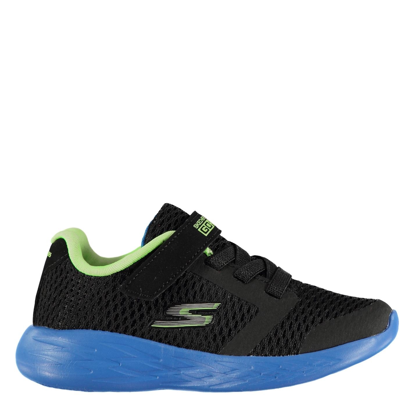 Adidasi Skechers GoRun Adidasi sport 600 pentru Bebelusi negru albastru verde lime