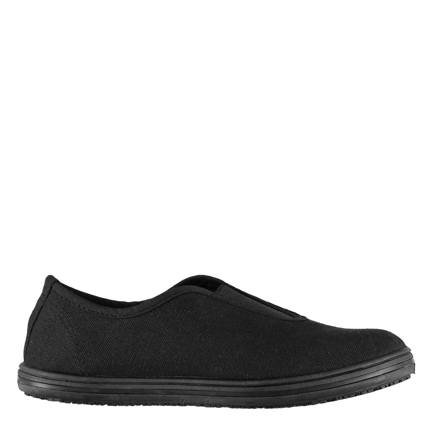 Slazenger Canvas Slip On pentru Copii negru