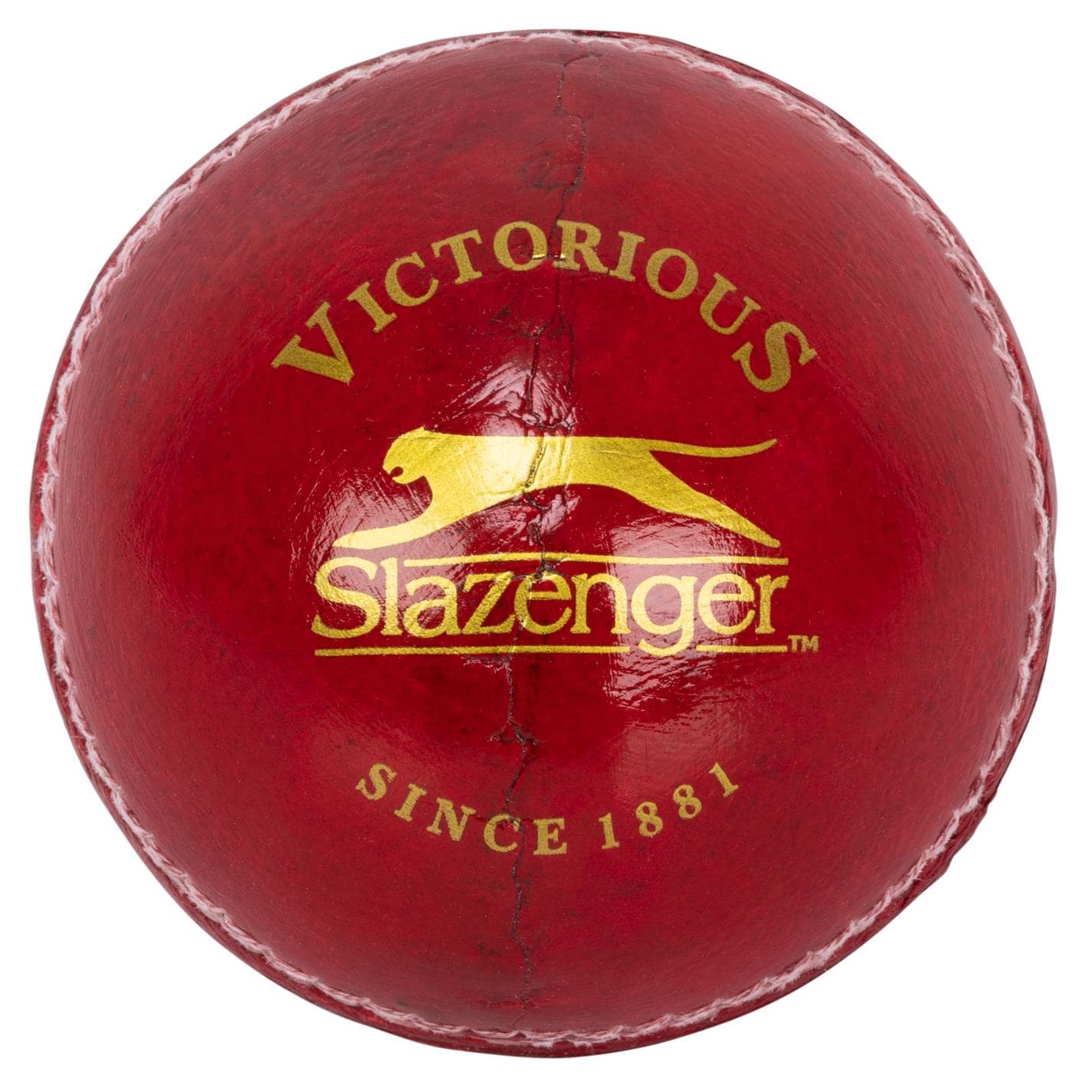 Slazenger Pro Cricket Ball Juniors rosu