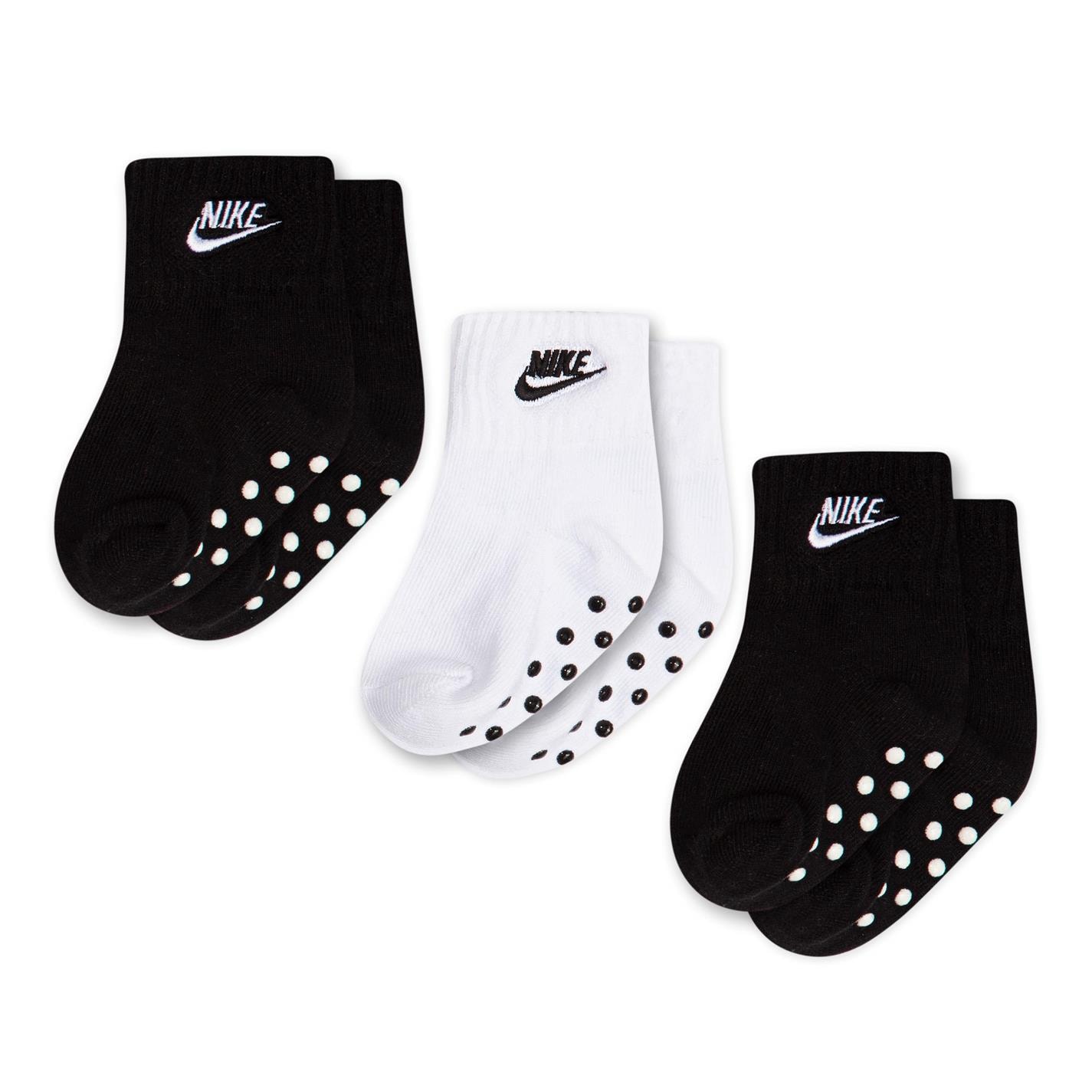 Sosete Nike NS F Quarter Length pentru Bebelusi negru