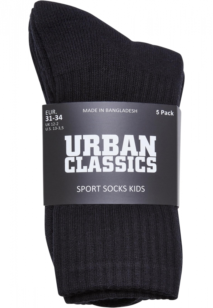 Sosete Sport 5-. pentru Copii negru Urban Classics