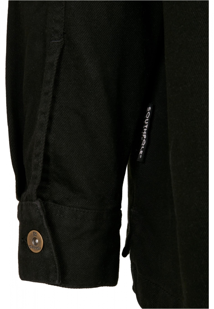 Southpole supradimensionat bumbac Shirt negru