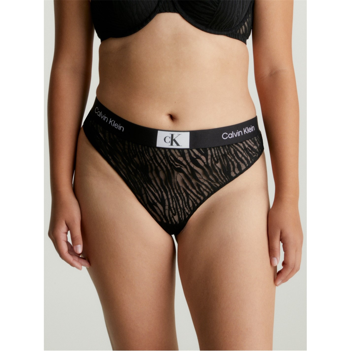 Tanga Calvin Klein Modern negru