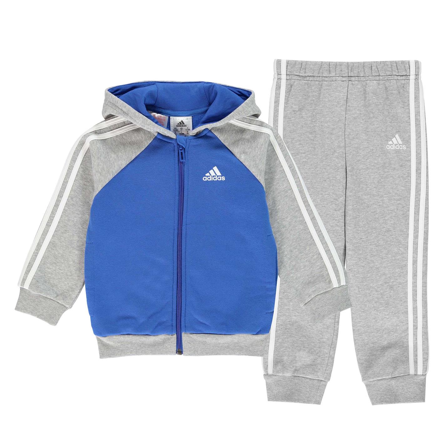 Trening adidas 3 cu dungi Babies albastru gri