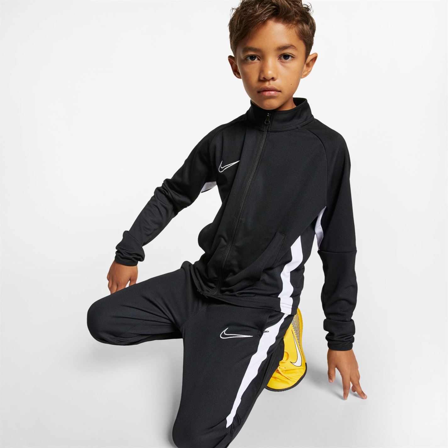 Treninguri Nike Dri-FIT Academy Big Soccer pentru Copii negru alb