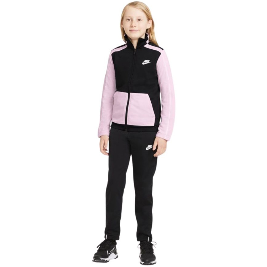 Treninguri Nike NSW Futura Poly Cuff TS negru-roz DH9661 011 pentru Copii