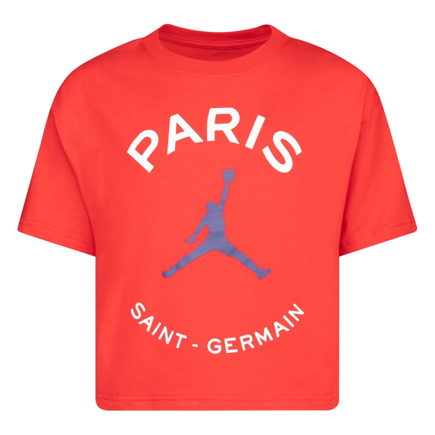 Tricou Air Jordan PSG Box pentru Copii university rosu