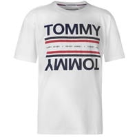 Tricou Blugi Tommy Essential Reflect classic alb