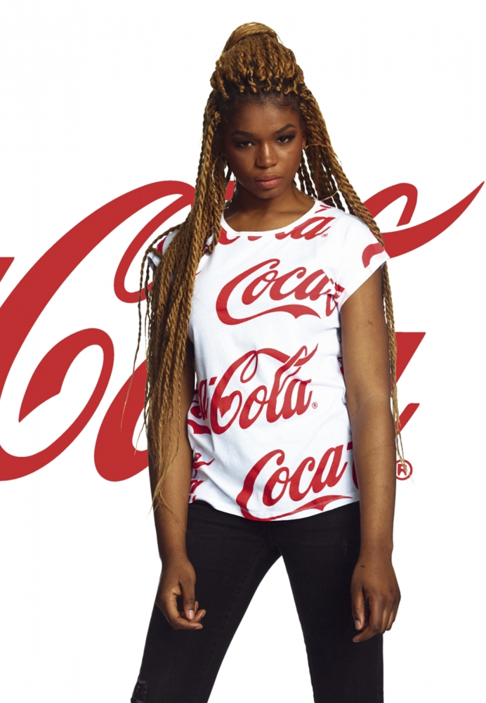 Tricou Coca Cola AOP pentru Femei alb Merchcode