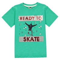 Tricou Crafted Essentials Sequin baietei verde skate