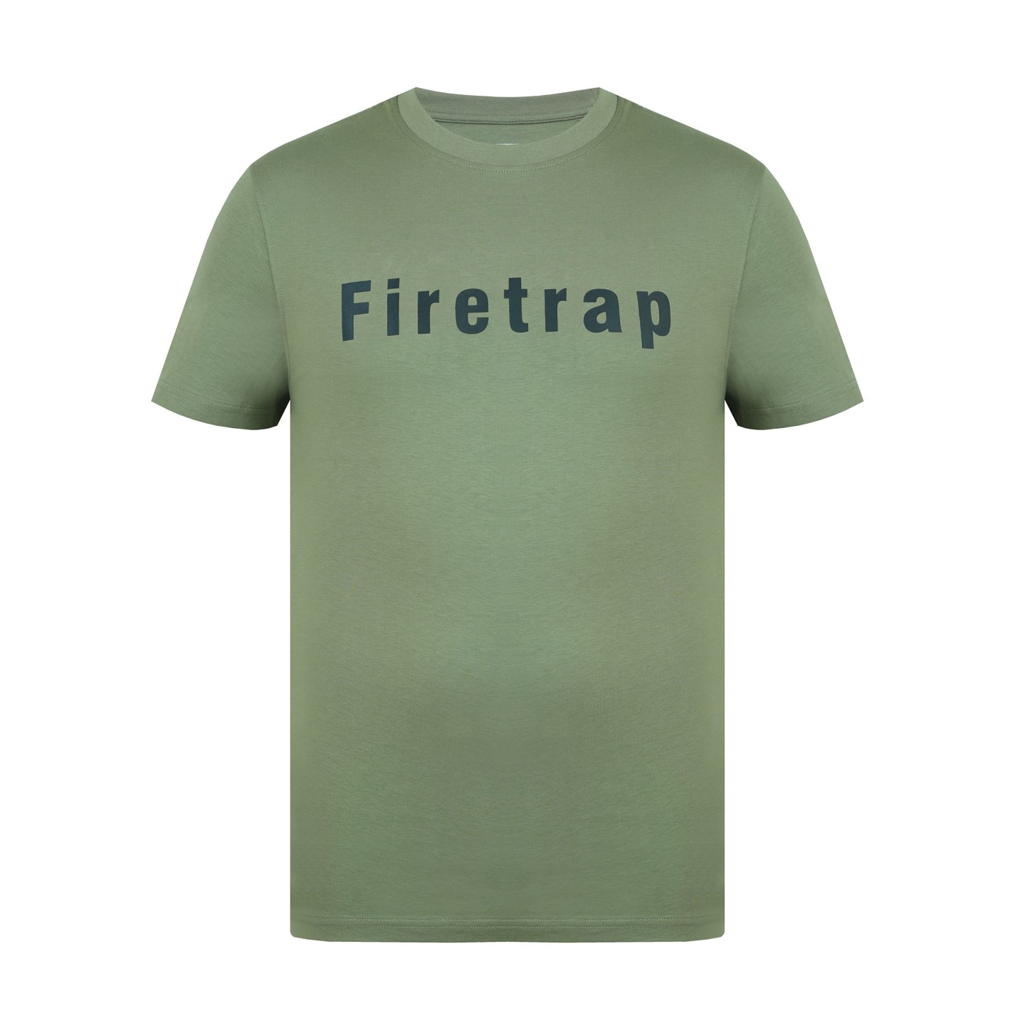 Tricou cu imprimeu Firetrap Large pentru Barbati kaki