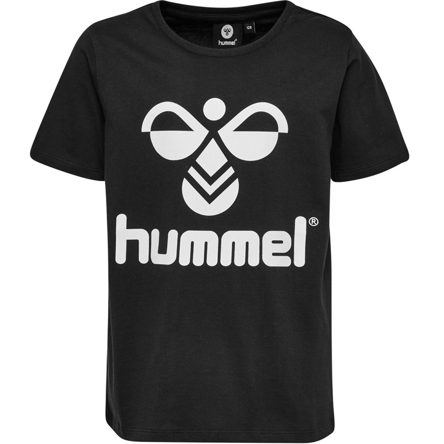 Tricou cu logo Hummel maneca scurta pentru baietei negru