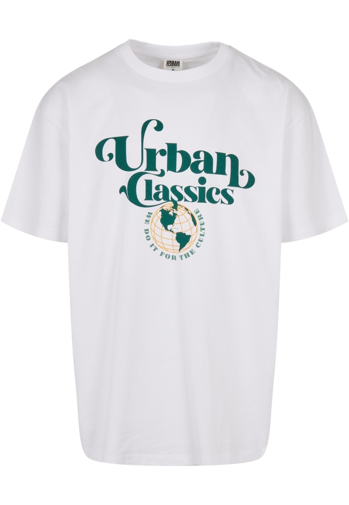 Tricou cu logo Organic Globe alb Urban Classics
