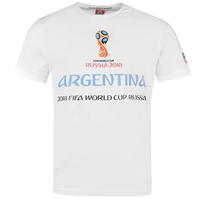 Tricou FIFA Cupa Mondiala 2018 Rusia Argentina imprimeu Graphic pentru Barbati alb