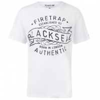 Tricou Firetrap Blackseal XL Cypher alb