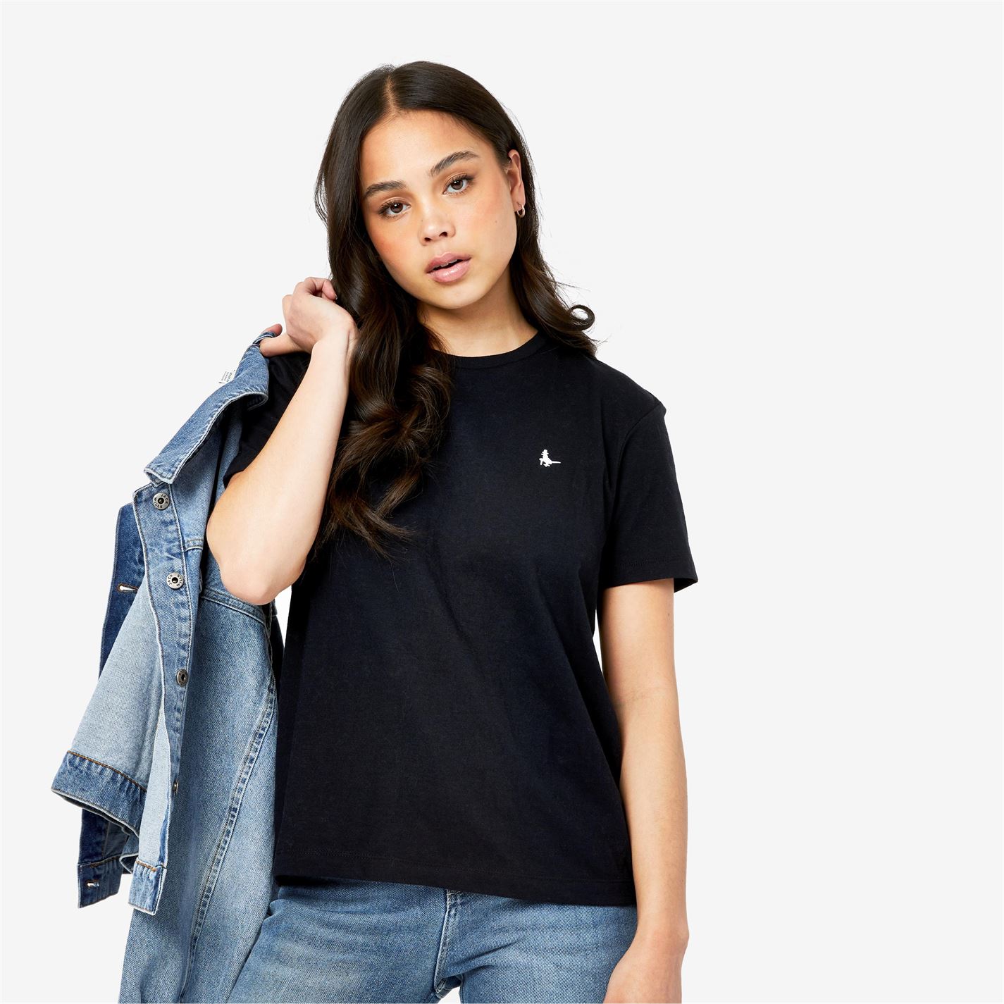 Tricou Jack Wills Endmoor Boyfriend negru