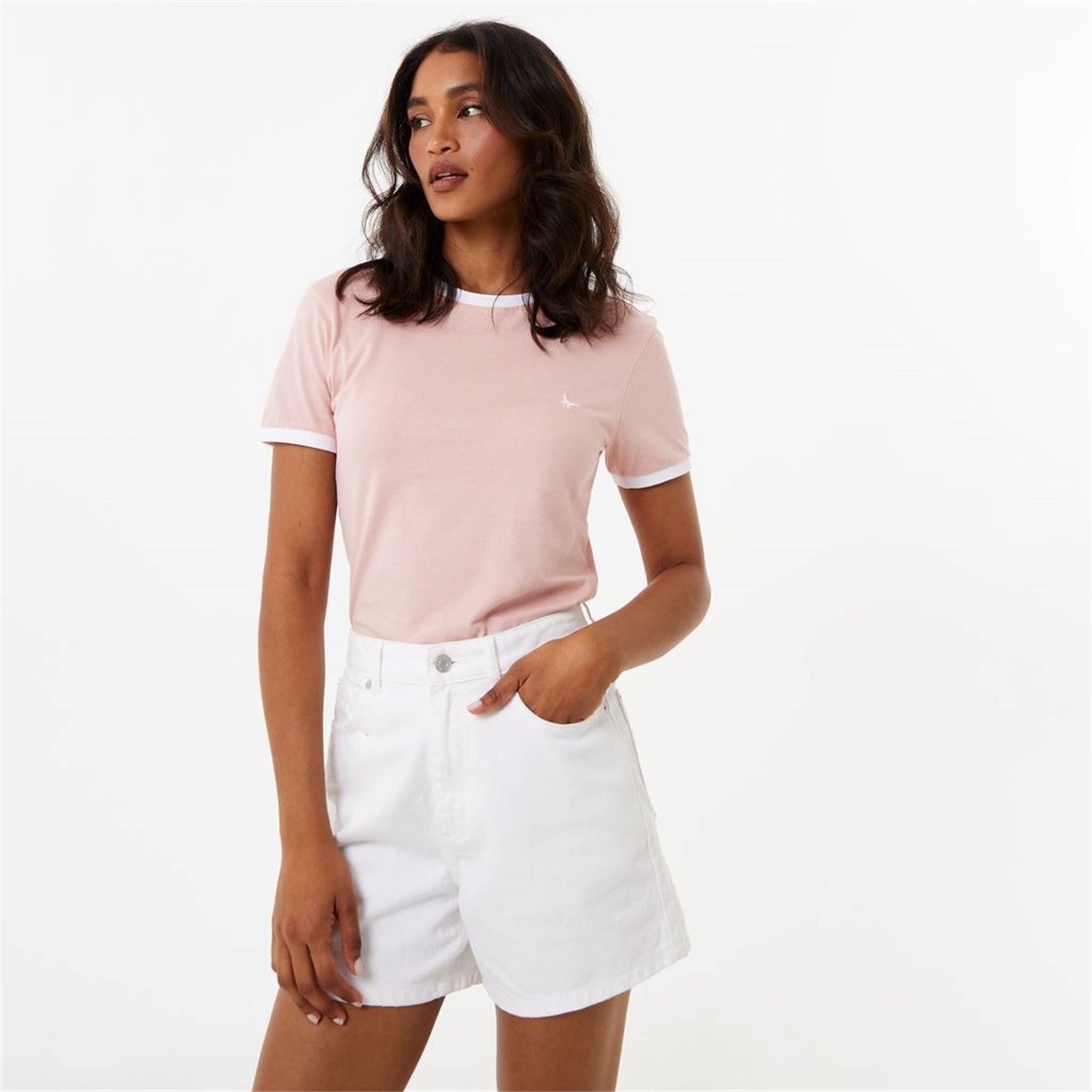 Tricou Jack Wills Trinkey Ringer roz