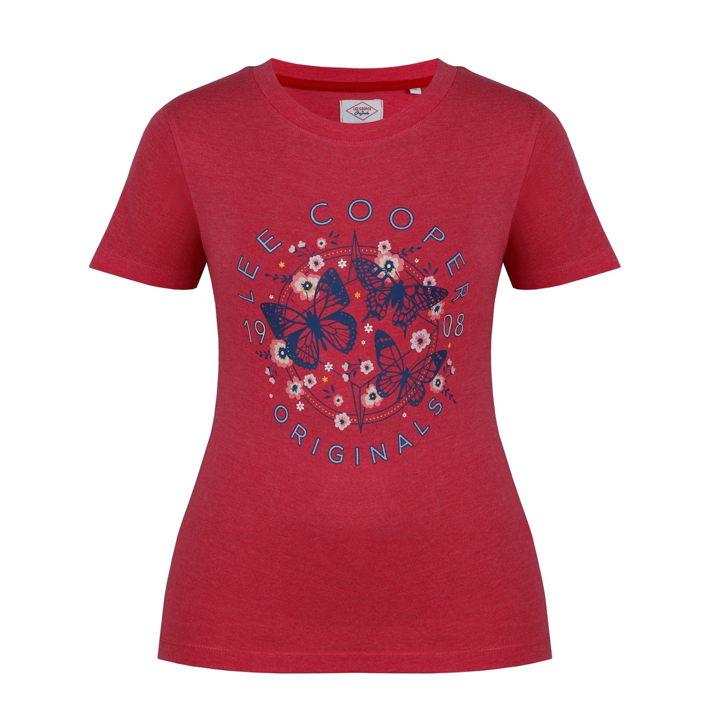 Tricou Lee Cooper clasic pentru Femei hot roz gri