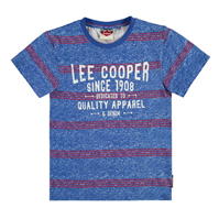 Lee Cooper Tee pentru baieti albastru rosu stripe
