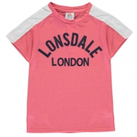 Tricou Lonsdale Crew pentru fetite roz