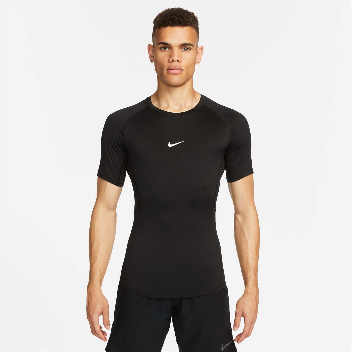 Tricou maneca scurta Nike Pro Tight Fit pentru Barbati negru