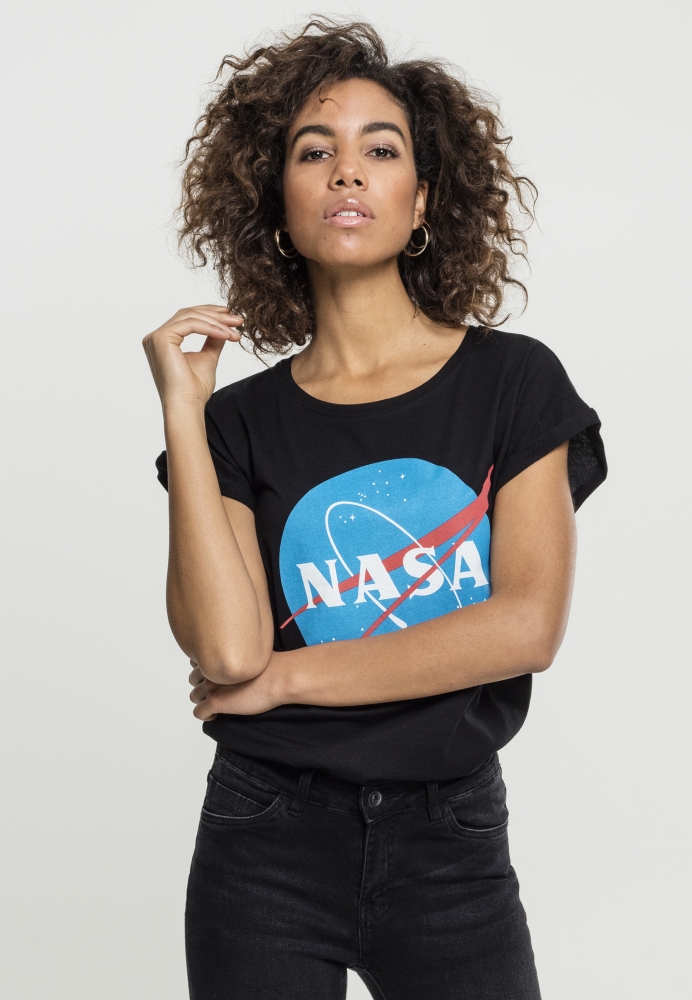 NASA Insignia Tee pentru Femei negru Mister Tee